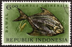 1963, Indonesia 6Rp, Used CTO, Sc 592