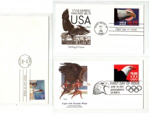 United states 3  first day covers 2394 2541 2544a cat $58.00