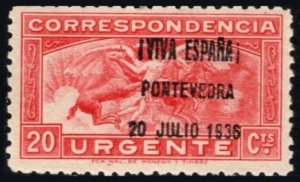 1937 Spain Civil War 20 Cent Special Delivery Ovp't. Viva España&...