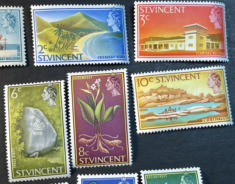 ST. VINCENT # 226-240--MINT/HINGED----COMPLETE SET-----1965-67