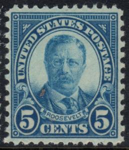 U.S. Scott #637 Roosevelt 5-Cent Stamp - Mint NH VF Single