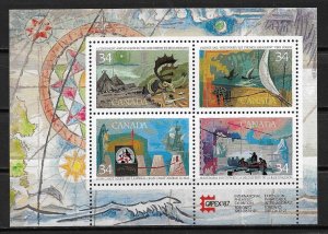 1986 Canada 1107b Capex MNH S/S MNH