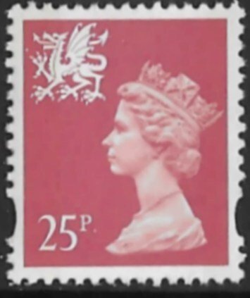 Great Britain-Wales  #WMMH60  25p QE II - Dec 7 1993  (1) Mint NH