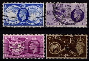 Great Britain 1949 75th Anniv. of Universal Postal Union, Set [Used]