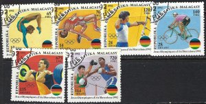 Madagascar 1072-77 VFU OLYMPICS SHORT SET R1022