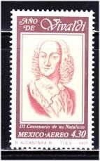 Mexico, 4.30p Antonio Vivaldi (SC# C589) MNH