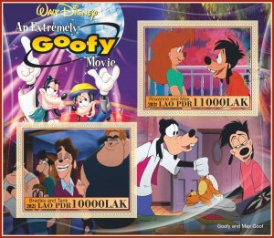 Stamps.Cartoons,Disney. Goofy 2021 year 1+1 sheets perf Laos