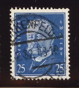 Germany 377 25pf Pres von Hindenburg, blue - used