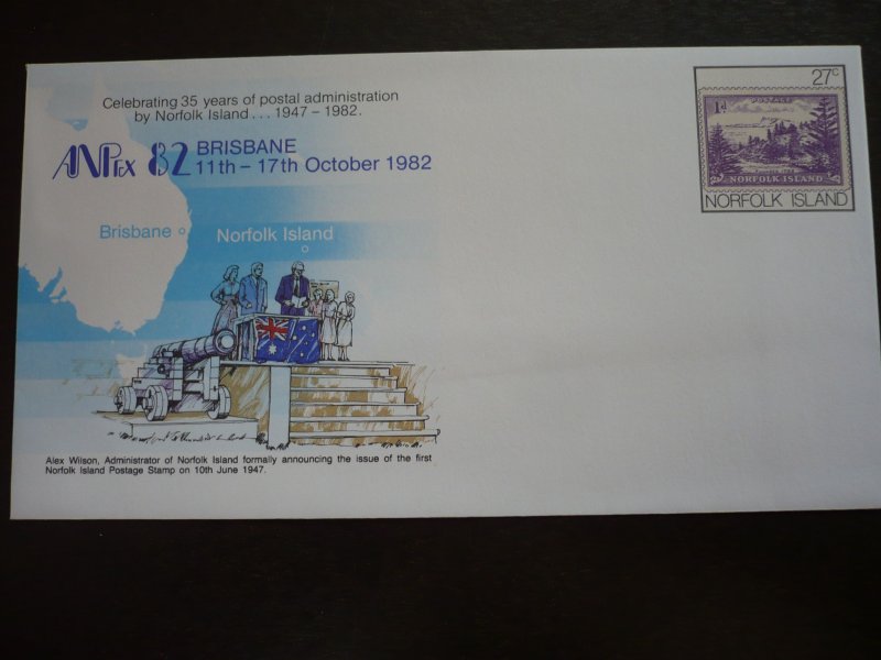 Postal History - Norfolk Island - Printed Stamp - Mint First Day Cover