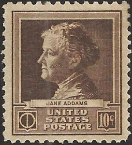 # 878 MINT HINGED JANE ADDAMS SCIENTIST