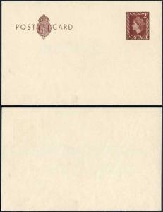 CP106a QEII 2d Brown Post Office Issue Postcard on Buff Card Mint