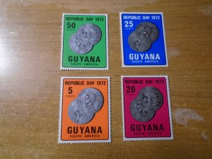 Guyana  #  152-55   MNH