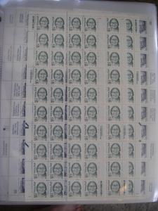 Scott 2183, 28c Sitting Bull, PB20 #1, MNH Great Americans Beauty