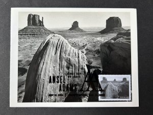 Ansel Adams 2024 FDC Maxicard Maximum Postcard Monument Valley Arizona