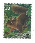 Scott #  3378i    used  single  Douglas  Squirrel