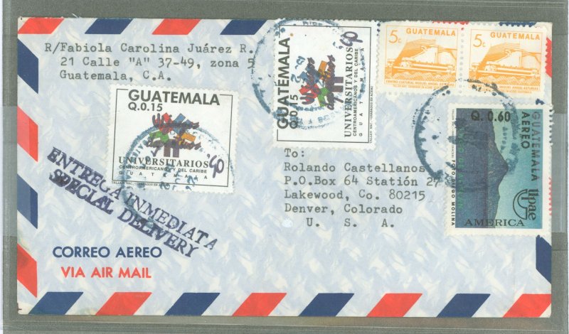 Guatemala  1992 Special Delivery cover