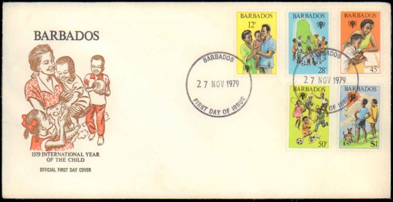 Barbados, First Day Cover, Children