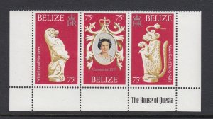 Belize 397a-c QEII Coronation mnh