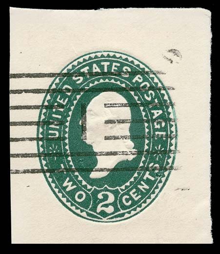 U311 1890 cut square UPSS Die 88 different paper texture, gash beside 2 EFO