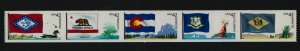 2008 Flags of Our Nation MNH Sc 4282a 2nd in the series - strip of 5 different