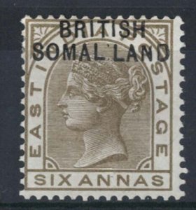 Somaliland 1903 6a ovpt at top sg7, almost the SOMAL LAND error as in sg19b,