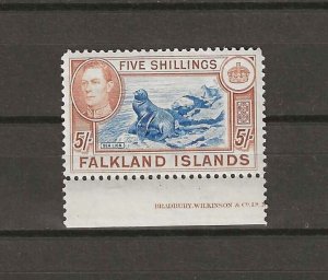 FALKLAND ISLANDS 1938/50 SG 161 MNH Cat £150