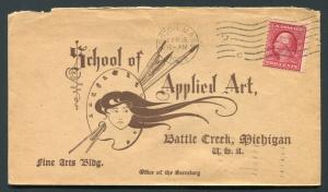 1909 Boston, MA to School of Applied Art - Battle Creek, Michigan