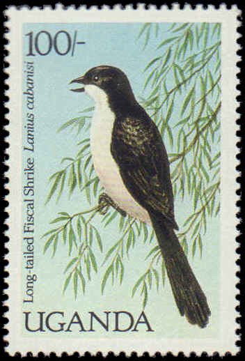 Uganda #569-576, Complete Set(8), 1987, Birds, Never Hinged