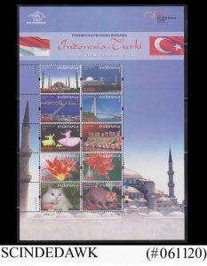 INDONESIA - 2008 JOINT STAMP ISSUE WITH TURKEY - MIN/SHT MINT NH