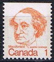 #586as Canada MNH Sir John A. MacDonald, booklet single