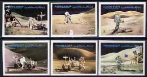 Ajman 1972 Apollo 15 imperf set of 6 unmounted mint, Mi 1...