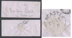 Canada-cover  #6147-Stampless-Northumberland County-Warkworth,Ont-O