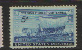 #958 MNH 5c Swedish Pioneers 1948 Issue