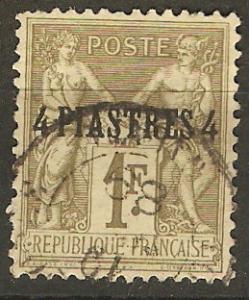 France Off Turkey 5 Mi 3 Used F/VF 1885 SCV $15.00