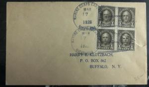 1928 USMC Navy Marines Post Office In Nicaragua Invasion Cover to Buffalo NY Usa