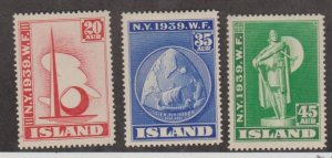 Iceland Scott #213-214-215 Stamp - Mint Set