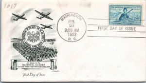 FDC 1953 SC #1017 Artmaster Cachet - Washington DC - Single - J4054