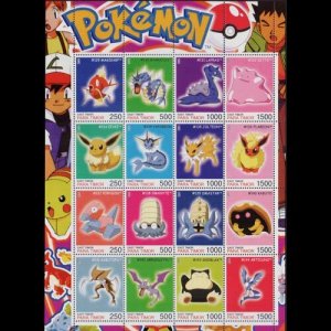 TIMOR 2001 - Sheet-Pokemon NH