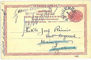 21328 - SWEDEN - Postal History - POSTAL STATIONERY Michel no. P25 1909-