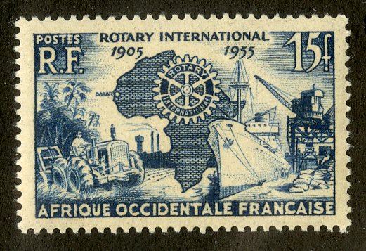 FRENCH WEST AFRICA 64 MNH SCV $2.40 BIN $1.25 ROTARY