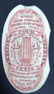 Scott #RS269d - 4c Lake, die cut - Wmk 191R - Edward Wilder - Die Cut EFO