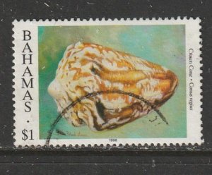 1996 Bahamas - Sc 861 - used VF - 1 single - Crown cone