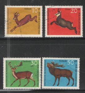 Germany - Deutsche Bundespost 1966 Sc# B412-B415 Used VG