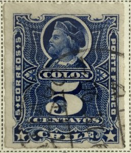 AlexStamps CHILE #28 VF Used