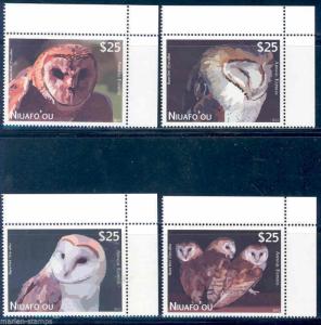 NIUAFO'OU  2012  'OWLS '  SET MINT NH THESE HAVE EXTREMELY HIGH FACE VALUE