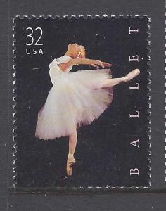3237 Catalog # American Ballet Dance Fine Arts 32 Cent Single Stamp