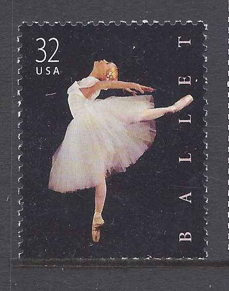 3237 Catalog # American Ballet Dance Fine Arts 32 Cent Single Stamp