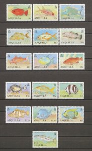 ANGUILLA 1990 SG 830a/45a MNH Cat £26