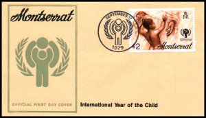 Montserrat 405 IYC U/A FDC