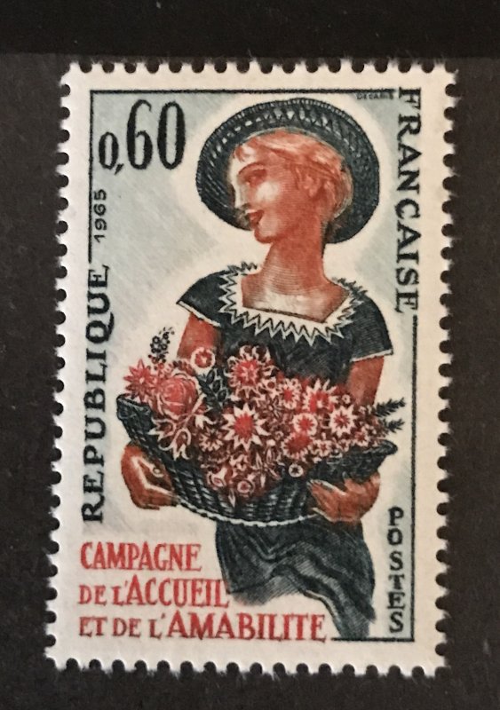 France 1965 #1120, MNH(light Bend)